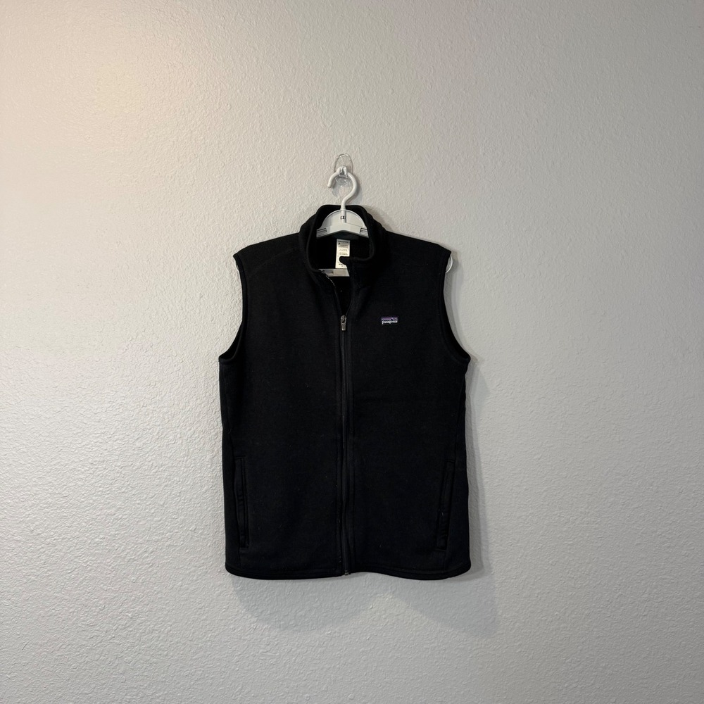 Patagonia Women's Size L Black Better Sweater Full Zip Fleece Vest